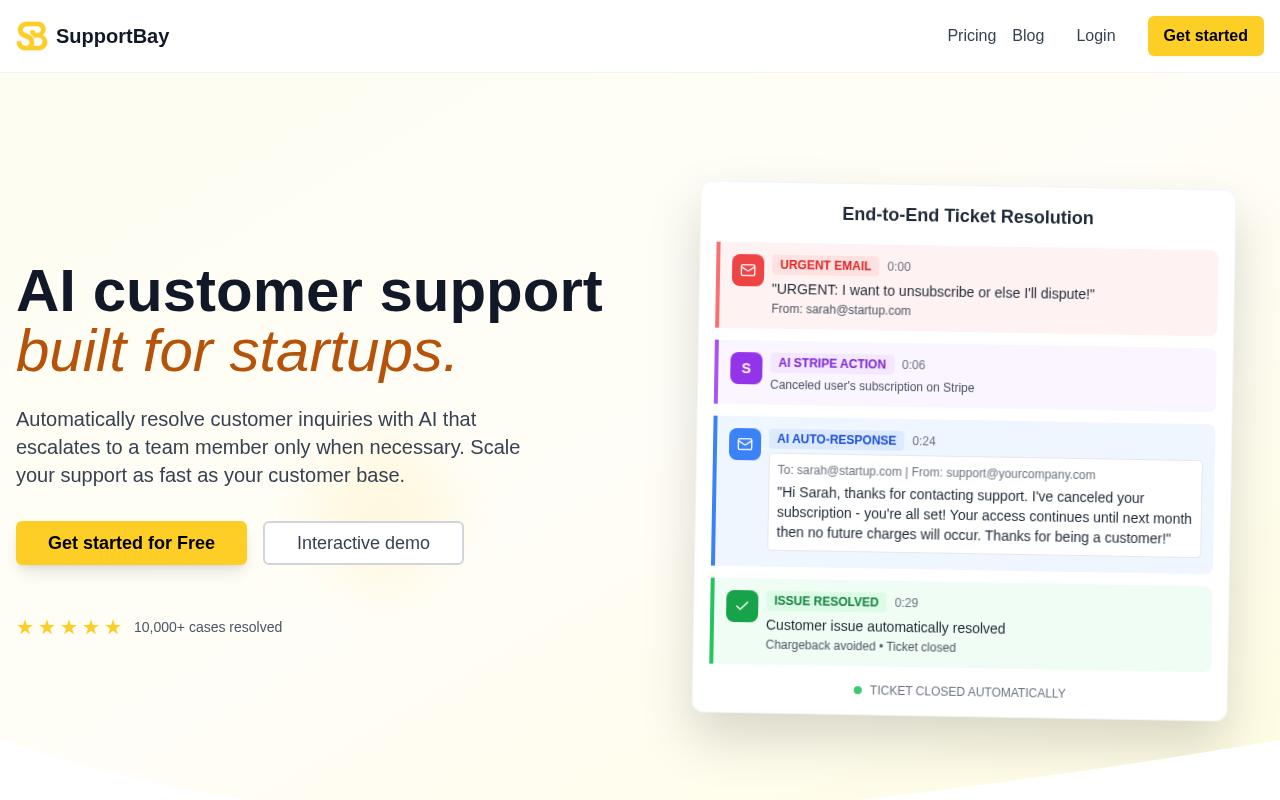 Screenshot of Enhance Your Support Experience: Transform Gmail and Stripe with AI-Powered Support Using SupportBay