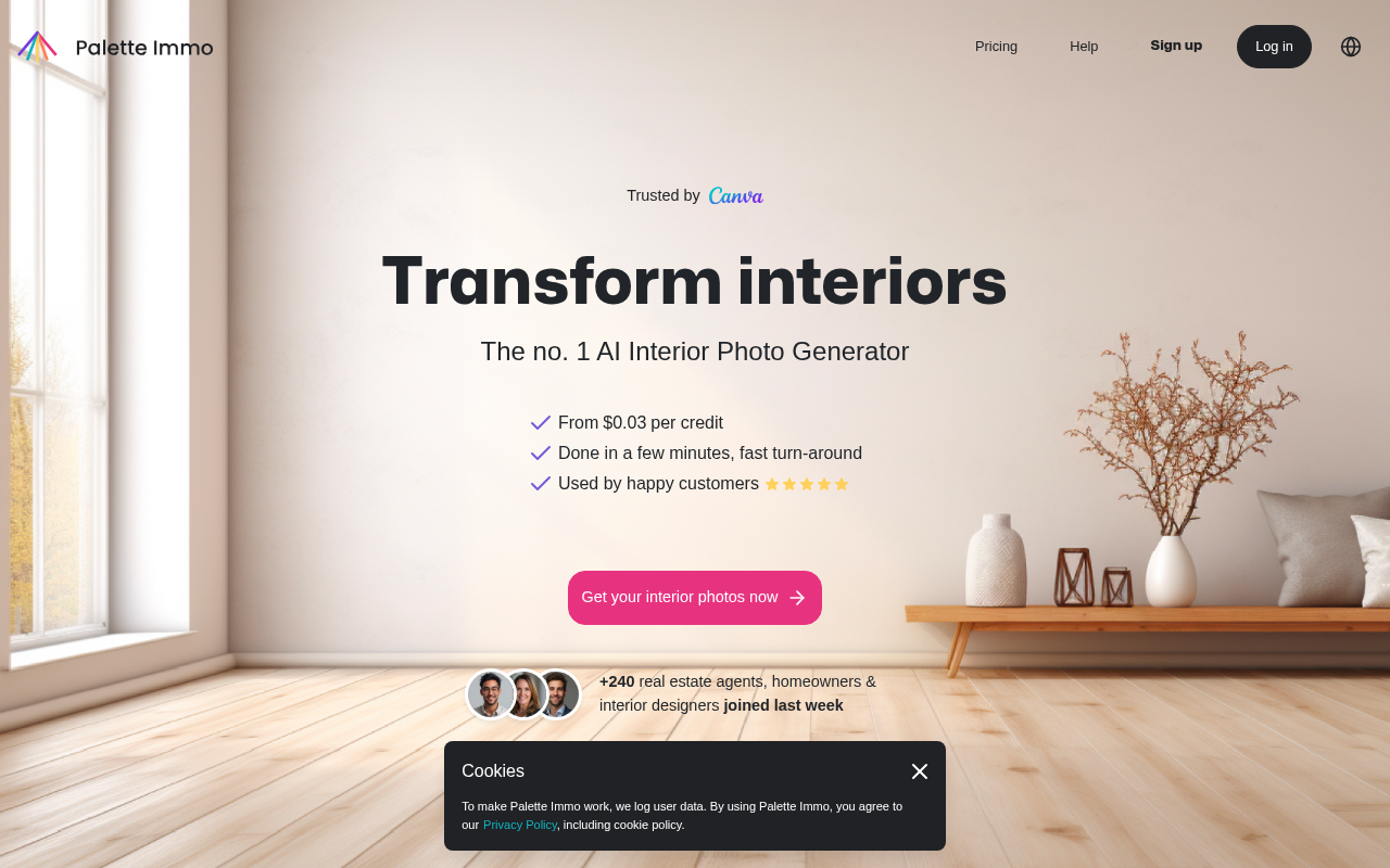 Screenshot of Transform Your Space Instantly with AI Interior Styler: The Ultimate Interior Photo Generator
