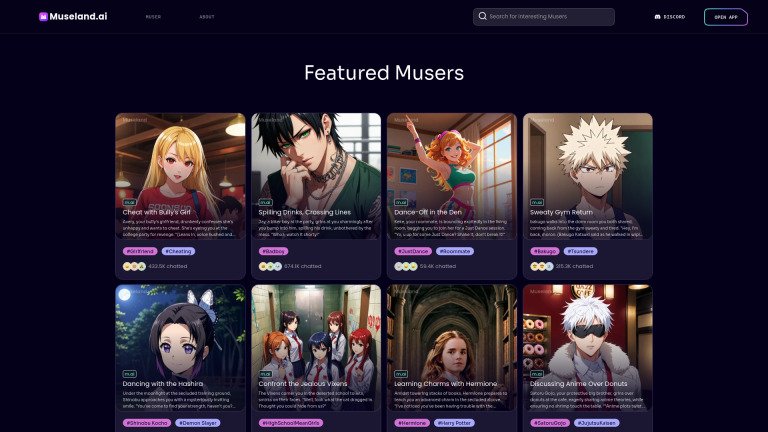 Screenshot of Museland AI : The Intersection of Technology and Creativity in Artificial Intelligence