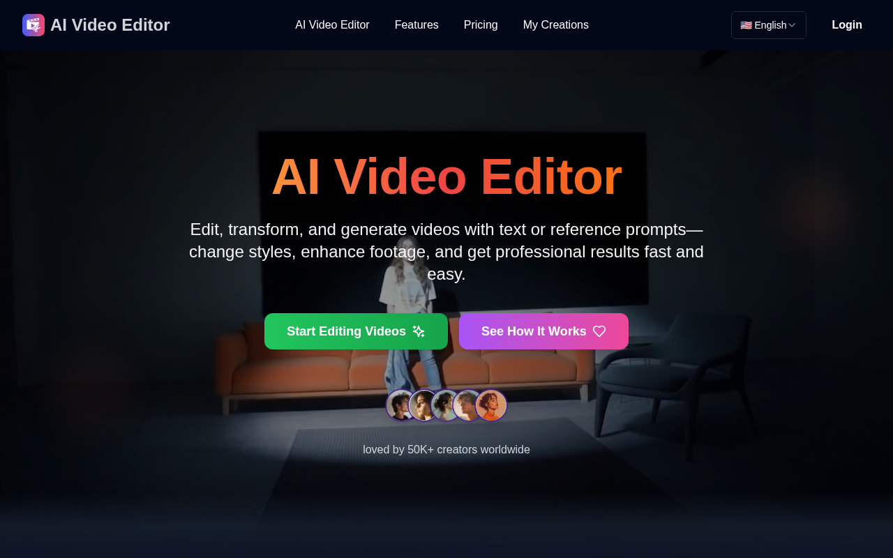 Screenshot of Revolutionize Your Video Editing With AI Video Editor Online